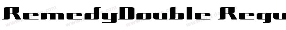 RemedyDouble Regular字体转换